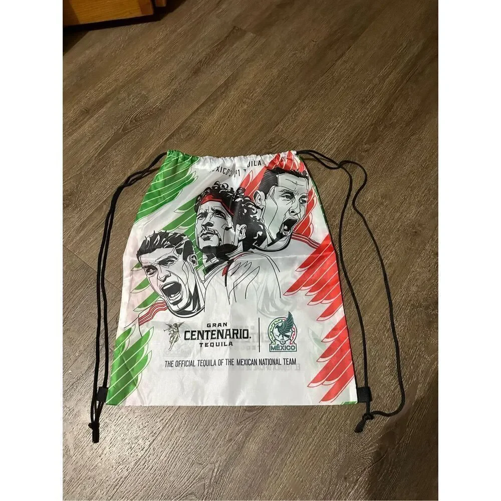 Gran Centenario Tequila Mexican Team Promo Nylon Drawstring Bag Backpack Soccer